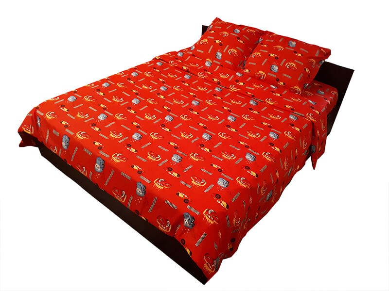 Lenjerie de pat copii Fulger Cars - bumbac satinat Lenjerie de pat copii Fulger Cars - bumbac satinat