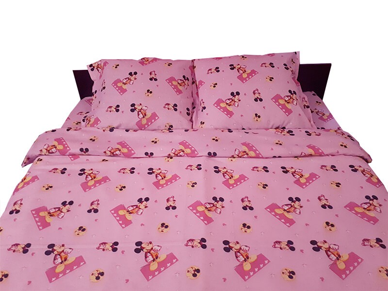 Lenjerie de pat copii Mickey Mouse roz Lenjerie de pat copii Mickey Mouse roz