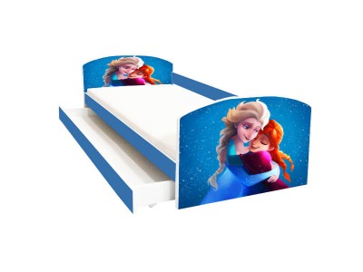 Pat copii cu sertar Anna si Elsa