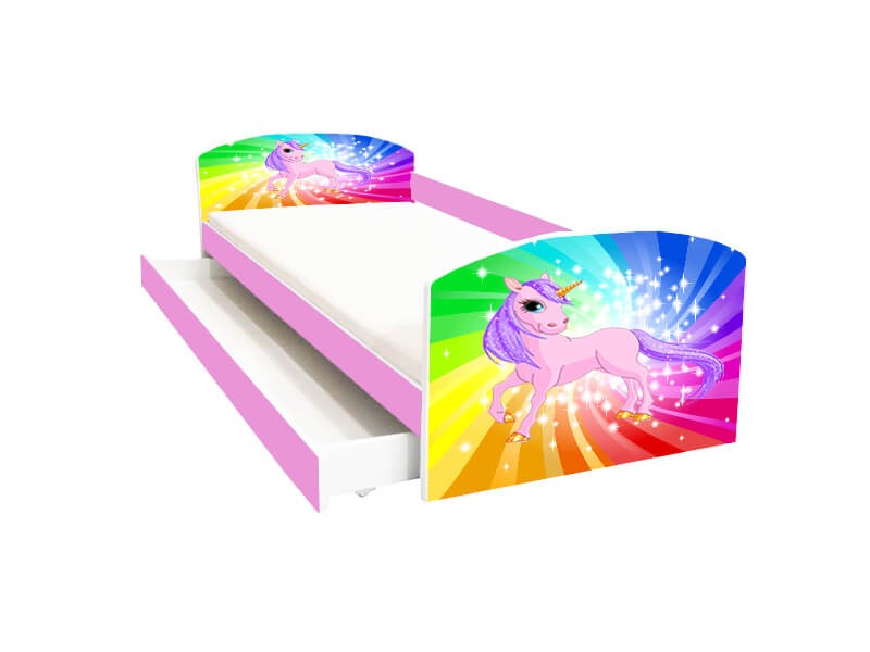 Pat copii cu sertar Unicorn Pat copii cu sertar Unicorn